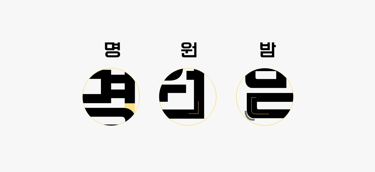 KIMM 한국기계연구원 폰트 디자인 및 형태적 컨셉