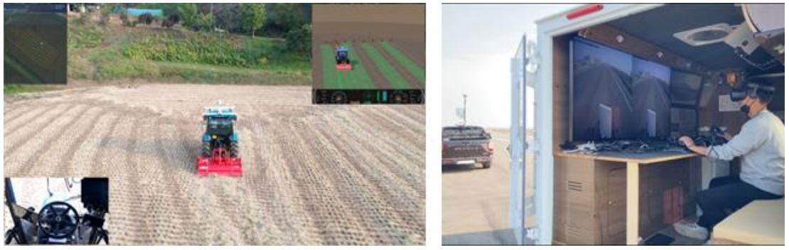 - Attachment 3: Physical working vehicle test using virtual test results and immersive control system (photo) 